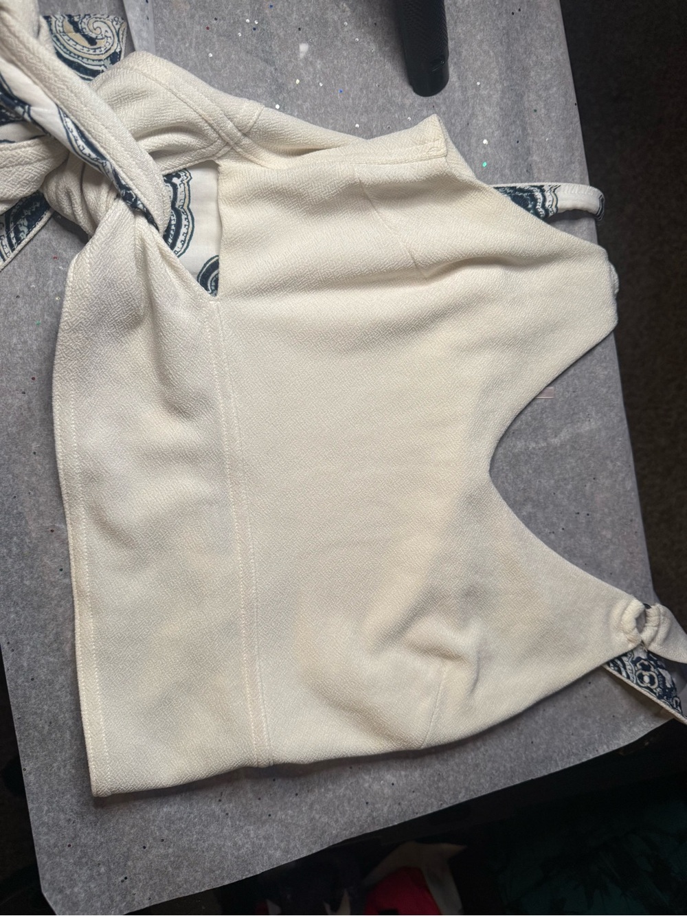 Free People Cream Knit Tank with Copper Tag - Picture 2 of 5